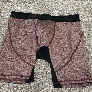 American Eagle Outfitters Men's Marled Wine & Black Performance Boxer Briefs